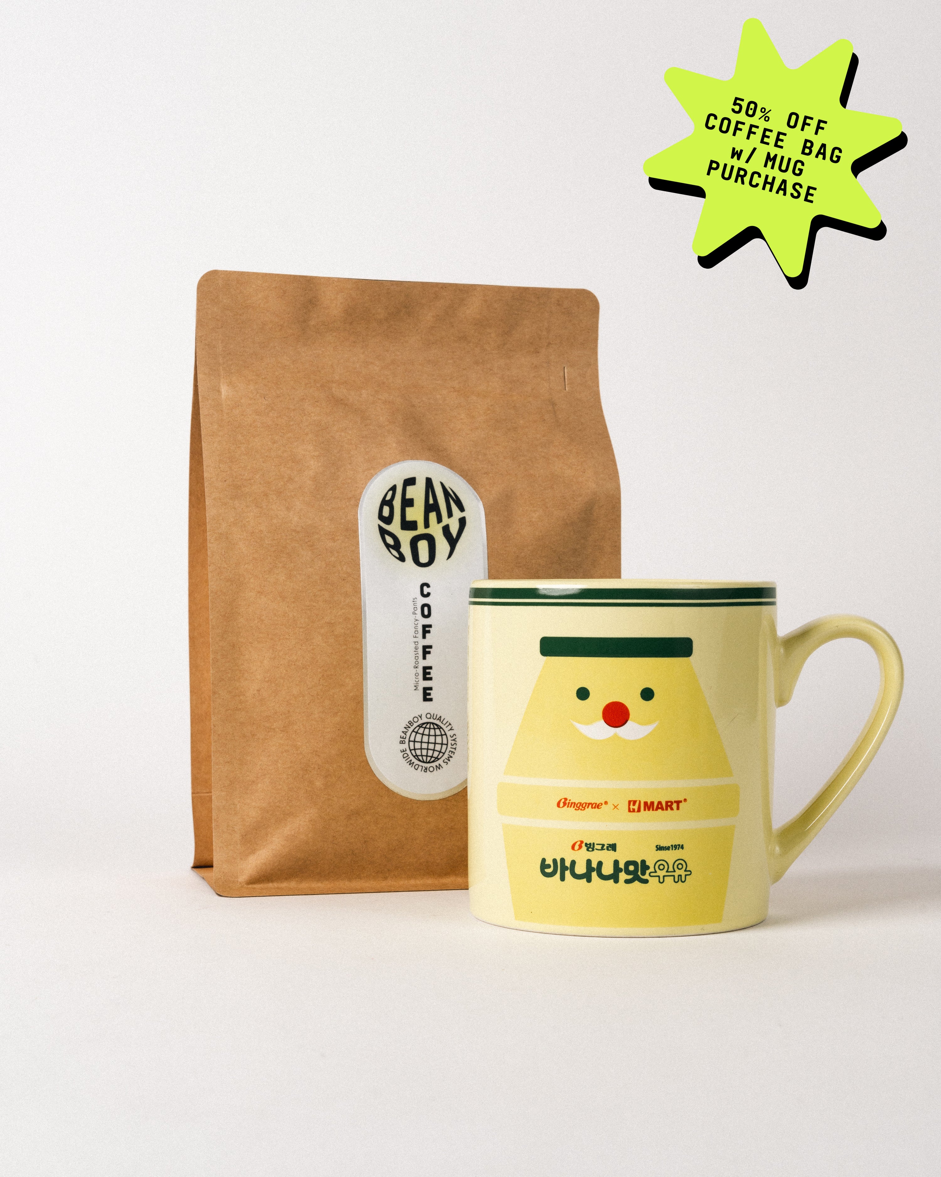 Binggrae Mustachio Pre-Owned Coffee Mug